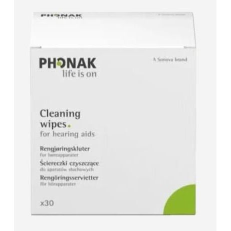 Phonak Cleansing Tissues (Box of 30) - Accessories4hearingaids