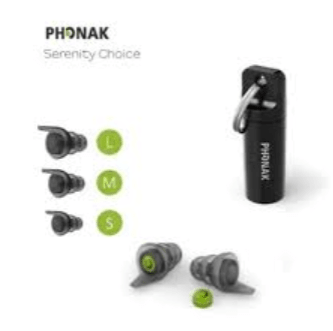 Phonak Serenity Choice Hunting & Shooting Reusable Earplugs - Accessories4hearingaids