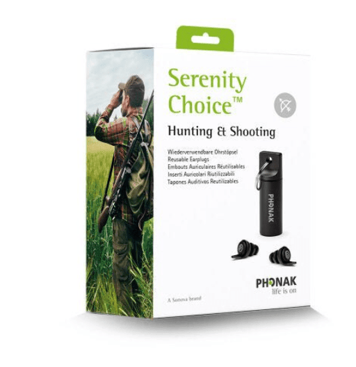 Phonak Serenity Choice Hunting & Shooting Reusable Earplugs - Accessories4hearingaids