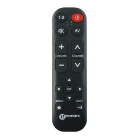 Geemarc Easy TV15 TV Remote with 15 Large Buttons - Accessories4hearingaids